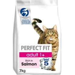 Perfect Fit Adult 1+ Dry Salmon Cat Food - 7kg By Perfect Fit