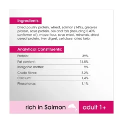 Perfect Fit Adult 1+ Dry Salmon Cat Food - 7kg By Perfect Fit -Cat's Store Perfect Fit Adult 1 Dry Salmon Cat Food 7kg 5