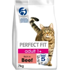 Perfect Fit Complete Dry Adult Cat Food Beef - 7kg By Perfect Fit