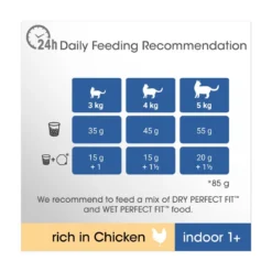 Perfect Fit Indoor 1+ Complete Dry Chicken Cat Food - 7kg By Perfect Fit 10 Perfect Fit Indoor 1+ Complete Dry Chicken Cat Food - 7kg By Perfect Fit -Cat's Store Perfect Fit Indoor 1 Complete Dry Chicken Cat Food 7kg 4