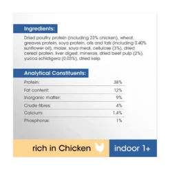 Perfect Fit Indoor 1+ Complete Dry Chicken Cat Food - 7kg By Perfect Fit 11 Perfect Fit Indoor 1+ Complete Dry Chicken Cat Food - 7kg By Perfect Fit -Cat's Store Perfect Fit Indoor 1 Complete Dry Chicken Cat Food 7kg 5