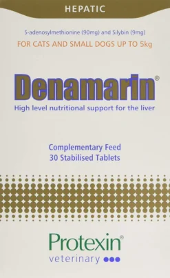 Protexin Denamarin Liver Supplement Tablets For Cats And Small Dogs - 30 Pack By Protexin