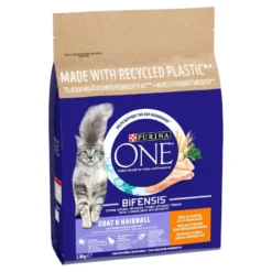 Purina ONE Adult Coat & Hairball Dry Cat Food - 2.8kg By Purina ONE -Cat's Store Purina ONE Adult Coat Hairball Dry Cat Food 2.8kg 9