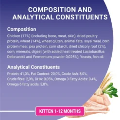 Purina One Chicken And Whole Grain Junior/Kitten Dry Cat Food - 2.8kg By Purina ONE -Cat's Store Purina ONE Adult Kitten Junior Food Chicken and Whole Grain Dry Cat Food 2.8KG 4