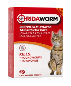 RidaWORM Grilled Meat Flavour Film-Coated Tablets For Cats - 2 Tablets By RidaFlea And RidaWorm -Cat's Store RidaWORM Film Coated Tablets for Cats 2 tablets grilled meat 4
