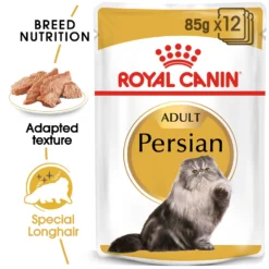 Royal Canin Feline Adult Persian Wet Cat Food Pouches In Gravy - 12 X 85g By Royal Canin