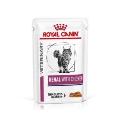 Royal Canin Veterinary Diet Feline Adult Renal Chicken Wet Cat Food Pouches - 48 X 85g By Royal Canin Veterinary Diet