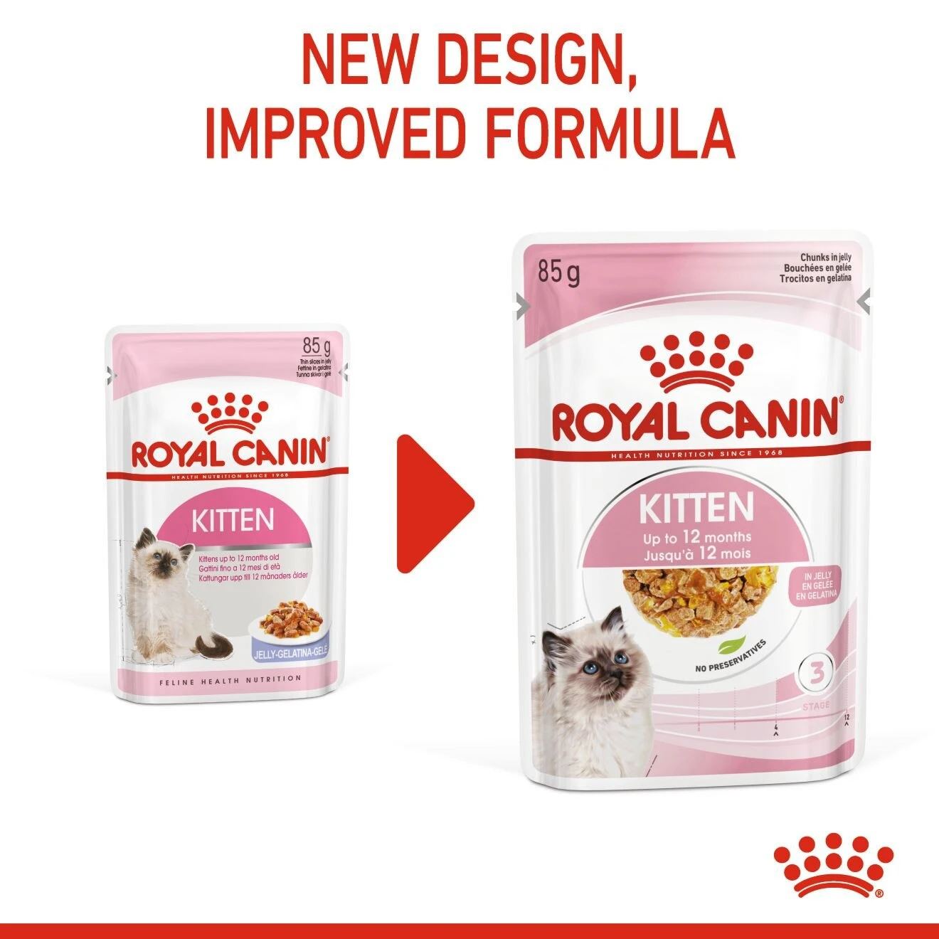 Royal Canin Feline Health Nutrition Wet Kitten Chunks In Jelly - 12 X 85g By Royal Canin 2 Royal Canin Feline Health Nutrition Wet Kitten Chunks In Jelly - 12 X 85g By Royal Canin - Image 2