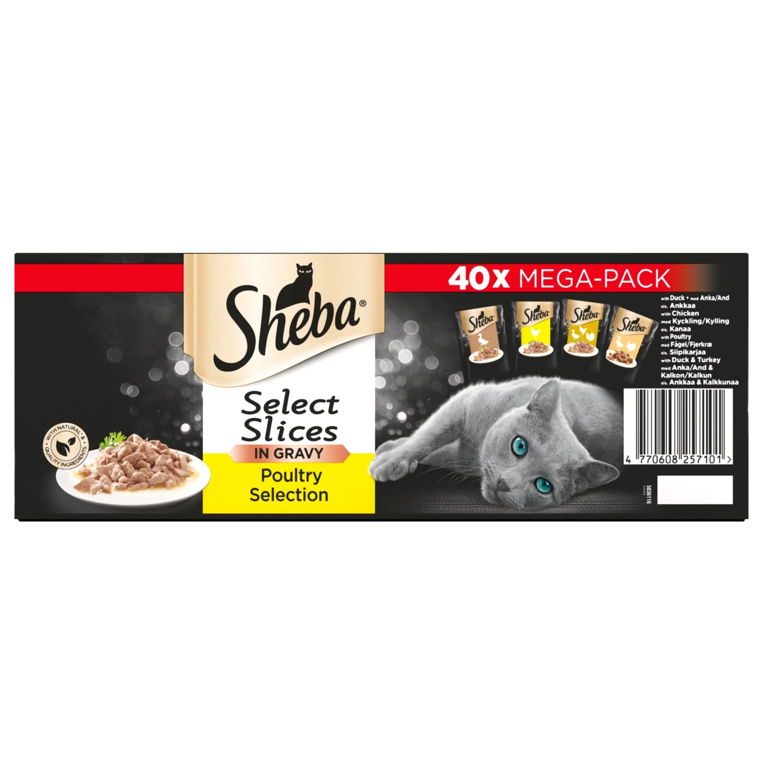 Sheba Select Slices Poultry Collection In Gravy Wet Cat Food Pouches - 40 X 85g By Sheba 10 Sheba Select Slices Poultry Collection In Gravy Wet Cat Food Pouches - 40 X 85g By Sheba - Image 10
