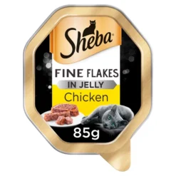 Sheba Tender Fine Flakes Chicken In Jelly Wet Cat Food - 22 X 85g By Sheba