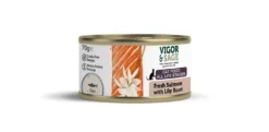 Vigor & Sage Lily Root & Fresh Salmon Adult Cat Wet Food - 12x70g By Vigor & Sage