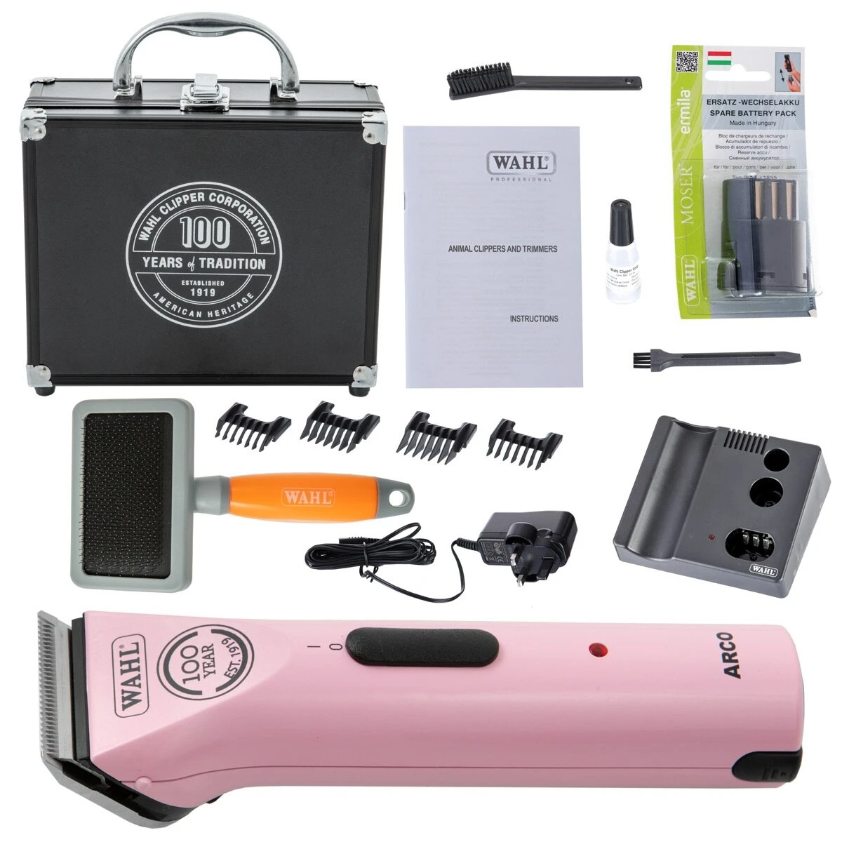 Wahl Pro Limited Edition Arco Baby Pink Animal Clipper Kit By Wahl Europe 3 Wahl Pro Limited Edition Arco Baby Pink Animal Clipper Kit By Wahl Europe - Image 3