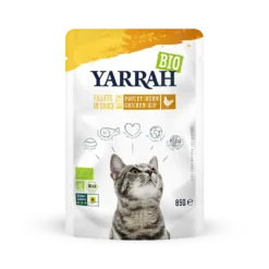 Yarrah Cat Organic Fillets With Chicken In Gravy Pouches - 14x85g By Yarrah